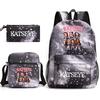 Katseye Kpop Girl Group Print Travel Backpack Laptop School Bag Set of 3, Unisex Large Capacity Daypack