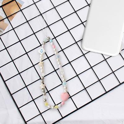 Beaded Phone Lanyard Cute Bracelet Keychain Wristlet Stylish Key Chains Ideal Gift Decorative