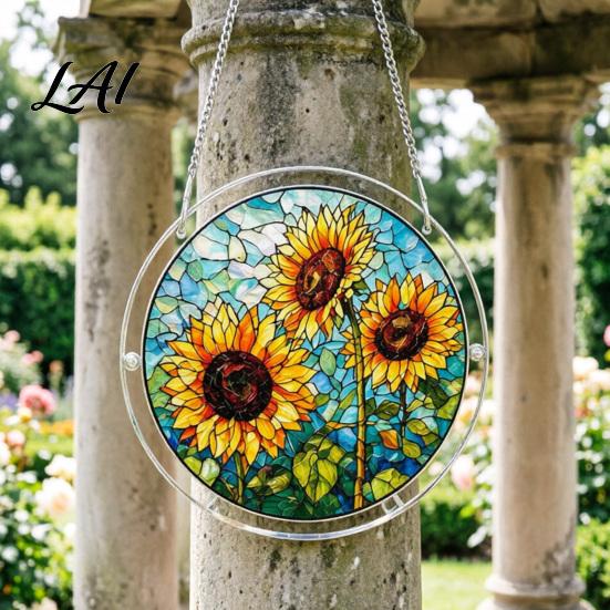 Sonnenlicht wirft Schatten Spielzeug Acryl Puzzle Suncatcher Bunt Buntglasstil Sonnensammler Handgefertigtes Sammler-Set DIY Puzzles Fenster