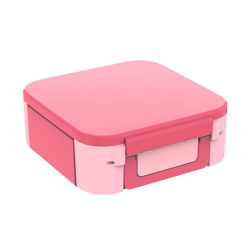Flip-Top Handheld Bento Box: Student & Office Microwavable Lunch Container, Plastic Sealed.