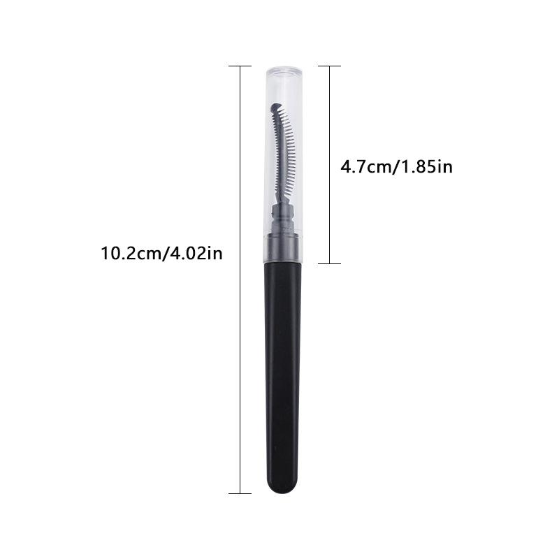 1Pcs Portable Short Spiral Eyebrow Brush With Transparent Dust Cover Eyelash Comb Lip Brush Eyebrow Extension Makeup Tool
