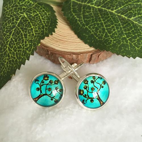 

Time Gem Flower Anchor Star Stud Earrings, Ear Hook E65