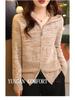 Women's 100% Wool Warm Turn-Down Collar Zipper Cardigan - Autumn/Winter Casual Style