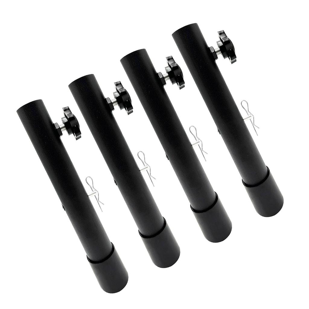 4Pcs Folding Table Risers Extenders Stainless Steel Counter Height Leg Extensions