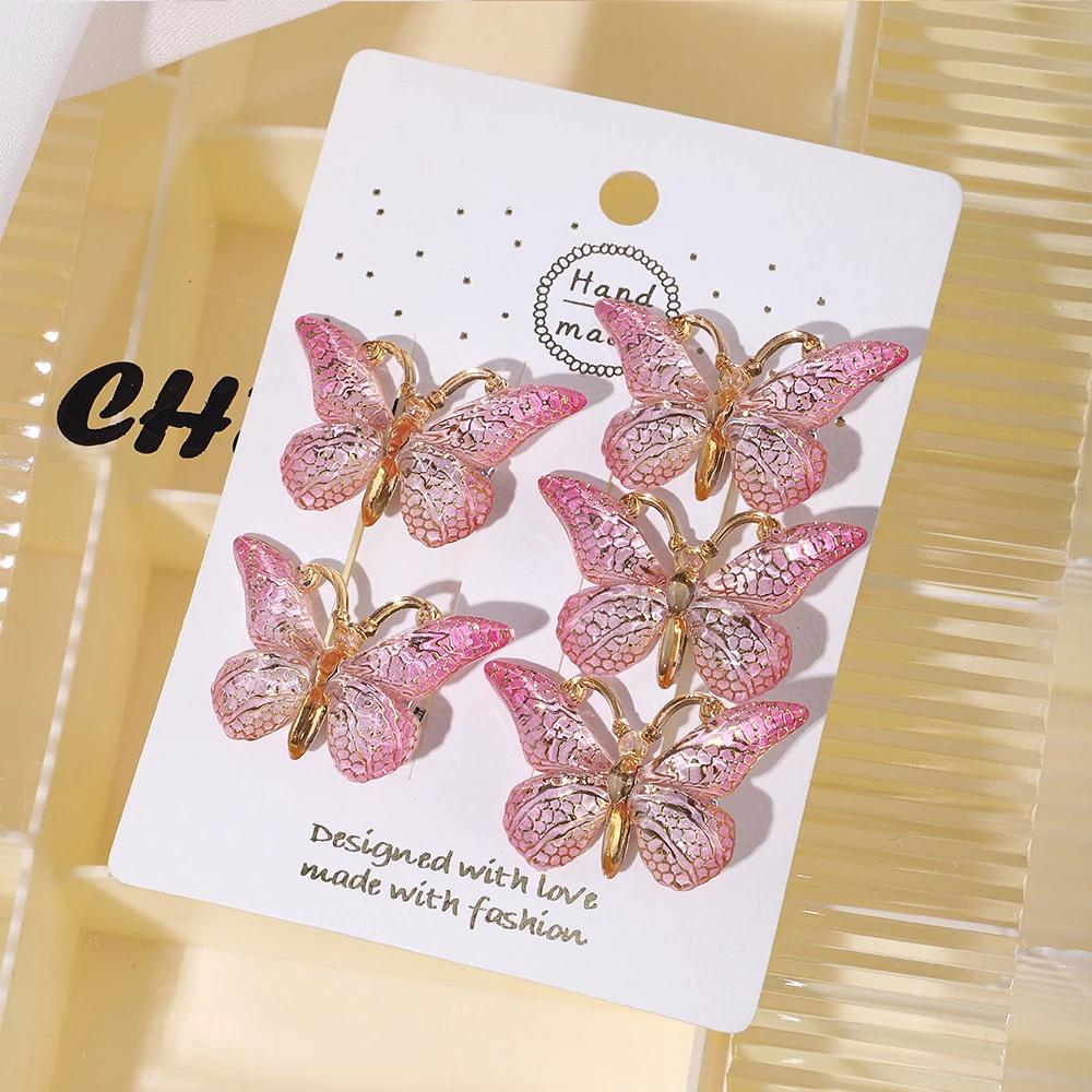 5PCS Süße Stereoskopischen Farbverlauf Nette Baby Haarnadeln Kinder Haar Clips Kinder Headwear Prinzessin Haarspange Mädchen Zubehör