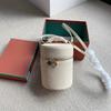 Cowhide Casual Crossbody Fashion High-end Luxury Brand Designer Mini Cylindrical Travel Purse Women's Cylindrical Shoulder