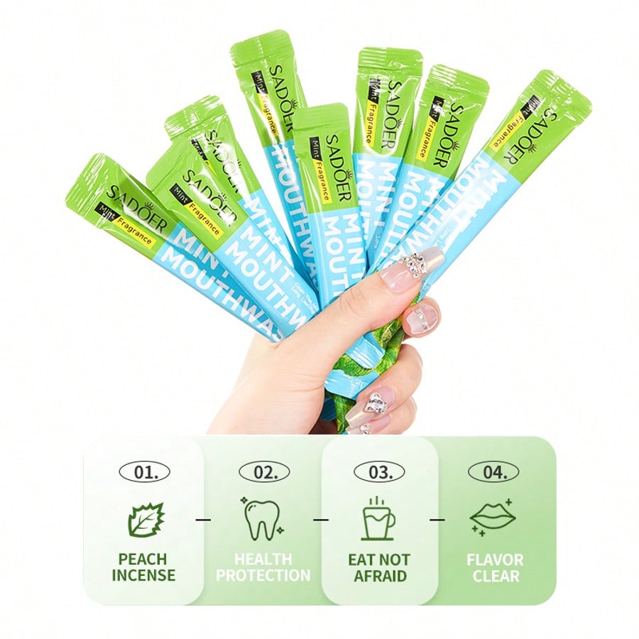 20pcs Fruity Mouthwash Disposable Mouthwash Fresh Breath Long-lasting Aroma Clean Teeth Maintain A Healthy Oral Environment