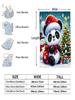 Christmas Sled Panda Soft Blanket  Festive Ornament Themed Fleece Throw for Beds Sofa Home Decor Adults Kids Cozy Warm Gift