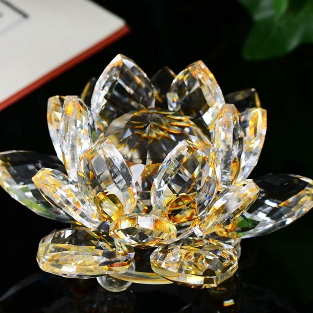 

Healing Crystals Jewelry Counter Crystals Lotus Flower Tabletop Crafts Fengshui Ornaments S синій