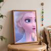 Disney oil painting Elsa portrait art handmade diy painting home decoration gift