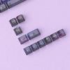 115 Key Full Set Clear PC Keycaps With Coating Dye-sublimation Keycap Enhances Durability And Light Diffusions