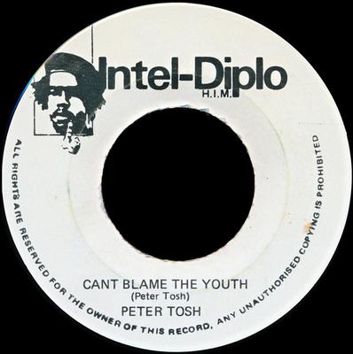 7inch Record PETER TOSH  Cant Blame The Youth  Hammer NONE Intel Diplo 1980 Jamaica Reggae Ska  Dub Used