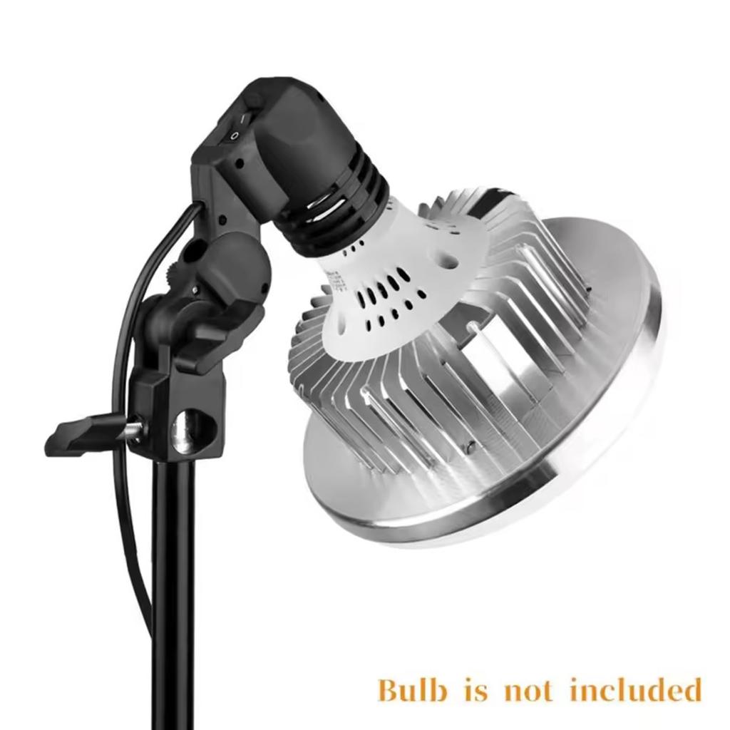 E27 Ac Socket Lamp Single Head Bulb Holder Photography Light Bulb Mount For Photo With 1.8M Cable Cord Light Bulb Stand