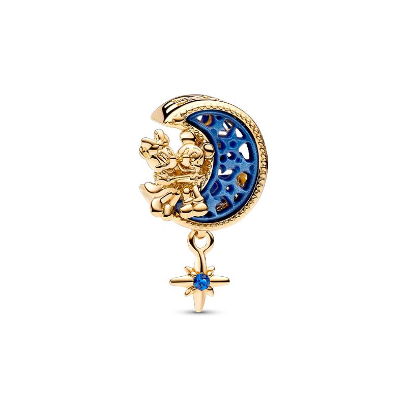 Danturn 925 Silber Charms Verhedderter Mickey Minnie Mulan Anhänger für Frauen Schmuckherstellung Armbänder Halskette
