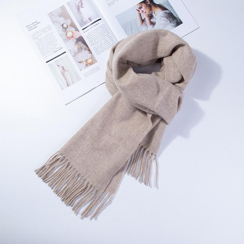 Wełniany zimowy szalik dla kobiet szaliki dla dorosłych szaliki dla pań moda kaszmirowy poncho otulacz