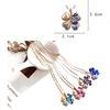 [Josepha Lorraine] Four Leaf Clover Necklace Women's Chain Present Pendant Popular Brand Silver K...
