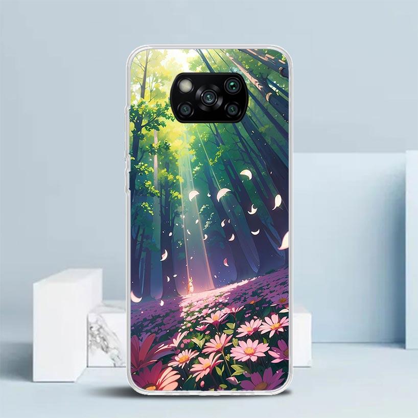 

Anime Aesthetic Scenery Soft Cover for Xiaomi Poco F7 Ultra X7 X6 X5 Pro M7 Phone Case Redmi 15 15C 13 13C 12 12C 10 10C Print S Samsung S22 Ultra