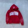 American Style 3D Print Hooded Sweatshirt Zip-Up Streetwear Hip Hop Punk Loose Fit Long Sleeve Top Youth