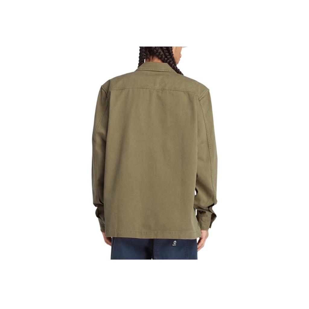 Timberland SS24 Casual Loose Comfortable Jacket Style Long Sleeve Shirt Men Shirts Army-Green A42K5-A58