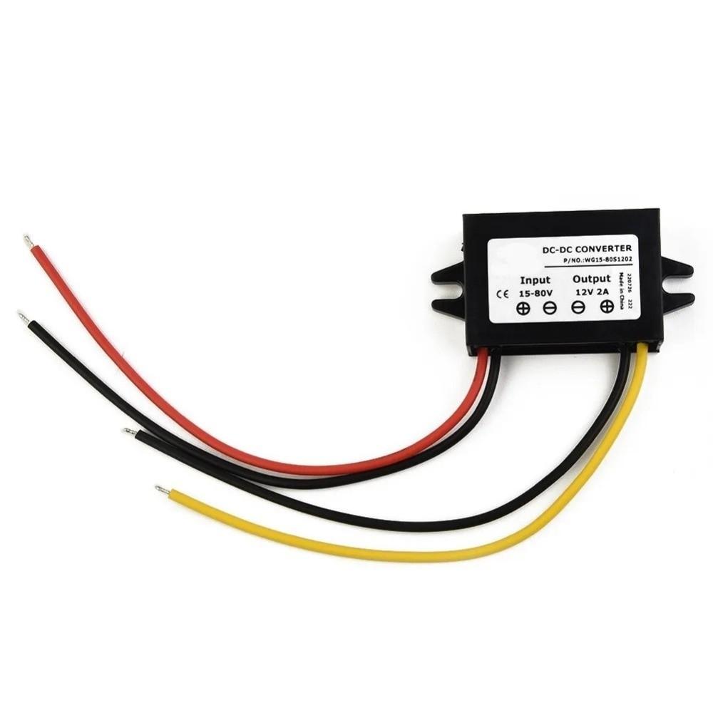 DC 15V-80V To DC 12V 2A Voltage Regulator Step-Down Voltage Reducer Buck Converter  Boat