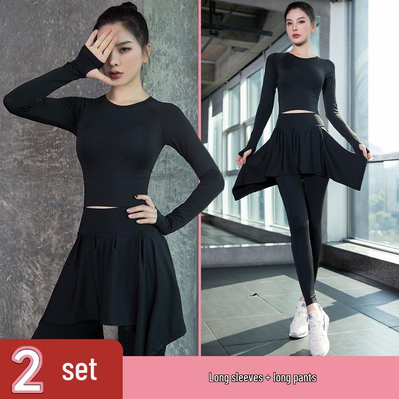 Women's High Waist Quick-Dry Sports Skort Set