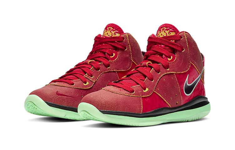 Nike Lebron 8 'Empire Jade' Purple Forbidden, James Mid Top Vintage Basketball Shoes Black Red DH3238-600