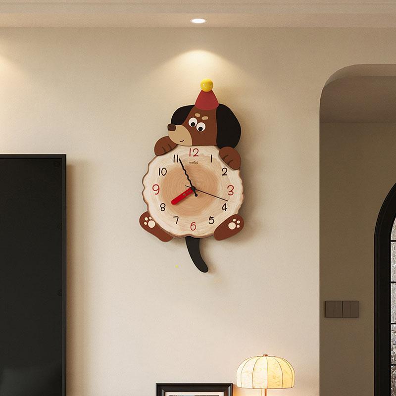 Creative Design Wall Clocks Wooden Interior Cute Modern Wall Clocks Cartoon Living Room Orologio Da Parete Ornaments Home Decor