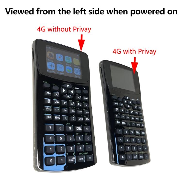 2.4 inch Display Screen Anti-peeping Scientific Calculator, Support Sound Recording / Radio / Music & Video Playing