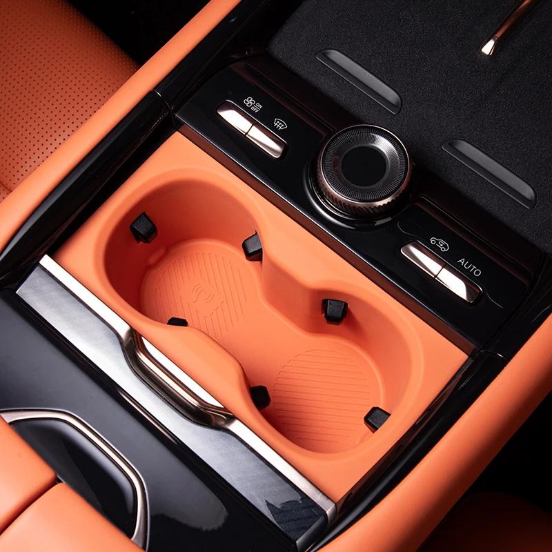 For Lynk&Co 900 Central Control Armrest Box Water Cup Storage Box Organize Silicone Mat Car Interior Modified Accessories