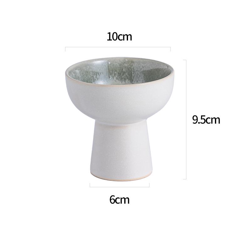 

Керамическая высокая ножка миска ретро печь изменения миска для мороженого десертная миска стаканчик для йогурта молекулярная кухня креативная гостиничная посуда