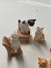 Manatom Moss Terrarium Figures Animals Animal Figures Terrarium Mini Figures Cat Mascot Figurines 15 Pieces