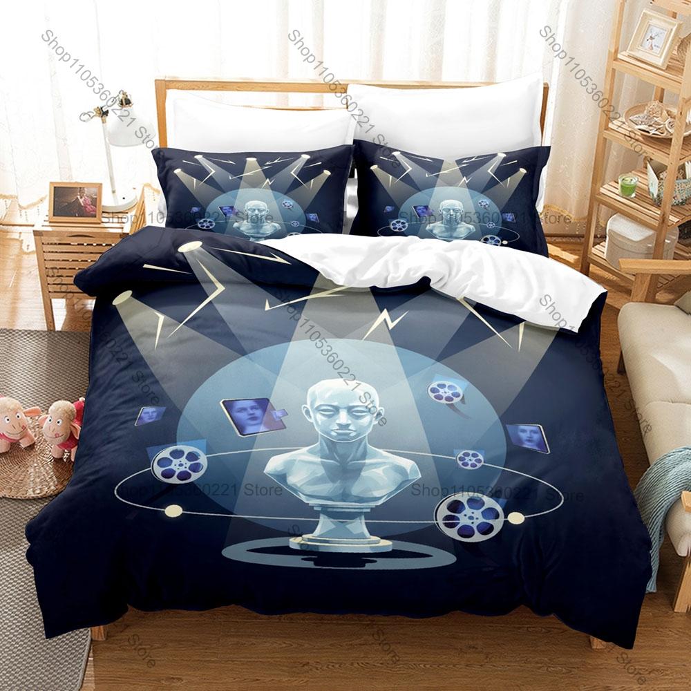 Drake Iceman Themed Bedding Set, Duvet Cover & 2 Pillowcases, Creative Graphic Pattern Breathable Fabric All Season