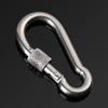 5pcs Stainless Steel Lock Ring M4-M12 Safety Snap Hook Carabiner Spring Snap Quick Link Outdoor Camping Gear Equipment.