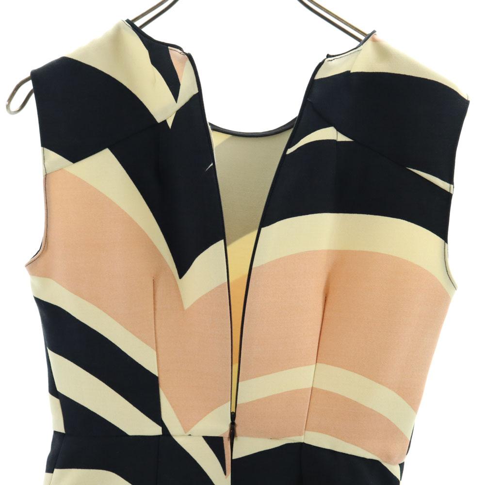 Marni Made In Portugal Silk Blend No Sleeve One Piece 38 Beige Women Used