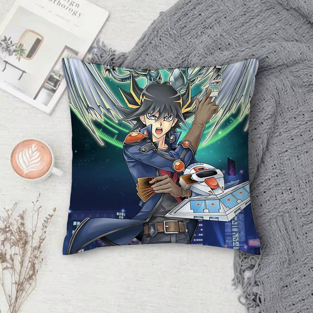 Yu-Gi-Oh Double-Sided Printed Square Decorative Cushion Cover For Sofa Living Room Home Decor