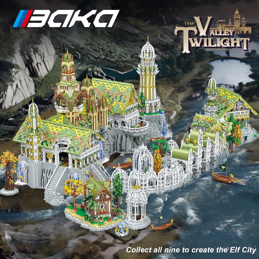Non-Toxic 3035Pcs Bridge Of Courage Building Blocks European Bridge Palace Model Bricks Desktop Decoration Diy Toys For Kids Holiday Gifts