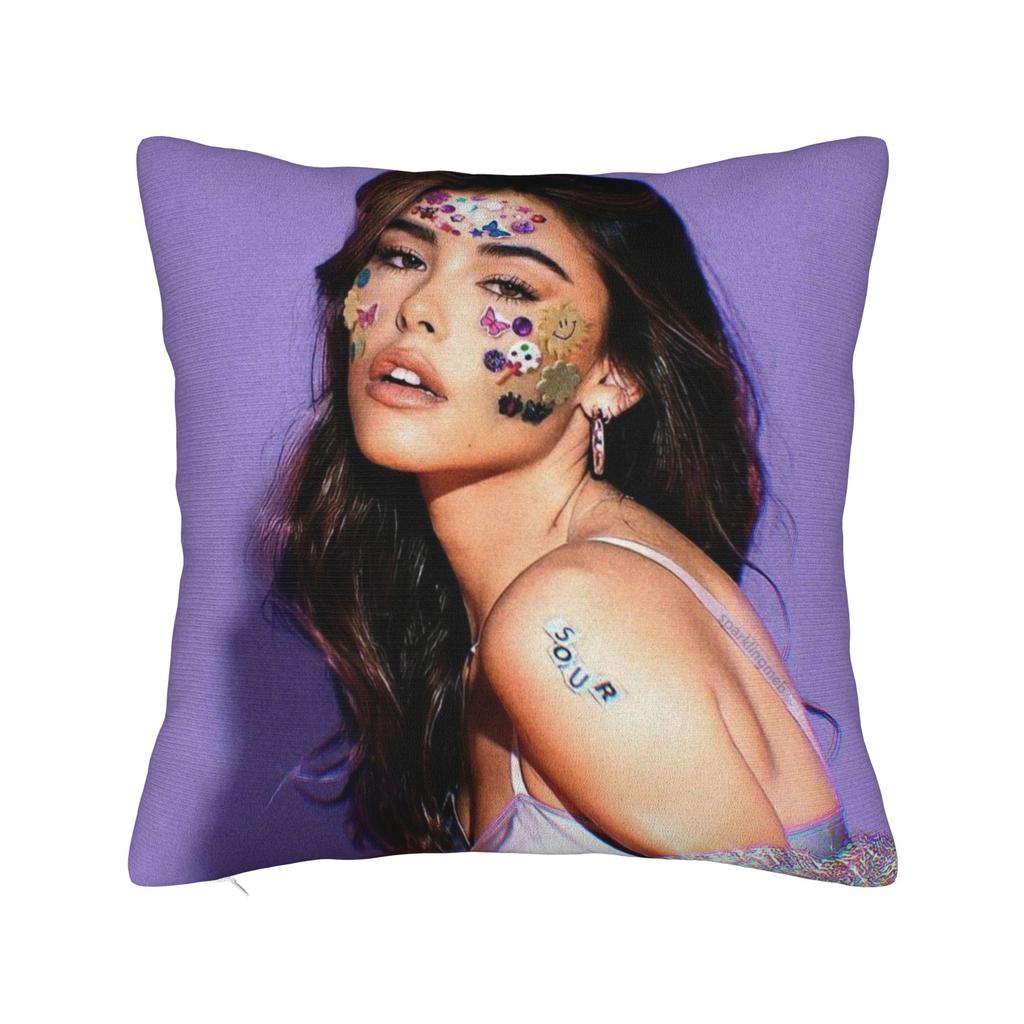Madison Beer Pillowcases Merchandise Printed Cushion Cover Throw Pillow Cover Home Decorations Zipper Multi-Size