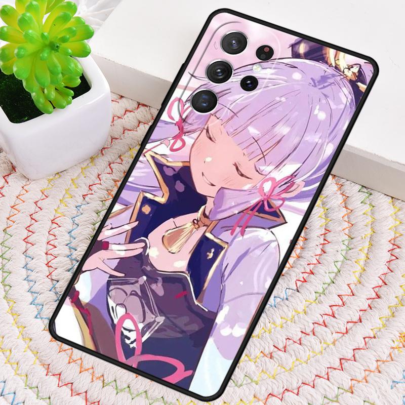 Genshin Impact Kamisato Ayaka Silicone Phone Case For Samsung Galaxy Note 10 Pro S26 S24 S23 S22 S21 Plus S25Ultra Capa Cover