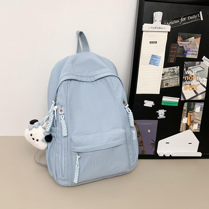 Schoolbag High-value New Cute Children's Mini Schoolbag Mori Sweet Wind Girl Cream Solid Color Versatile Backpack
