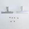 Pack Of 4 Aluminum T Shaped Clips T Clamp Connectors T Shape Fasteners Simple Installs for Plant Box Divider Connections