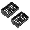 55063-35030 2pcs Black Plastic Car Front Center Dash Air Vent Grille Fit for Toyota Hilux LN145 LN146 LN167 Tiger 1997-2004