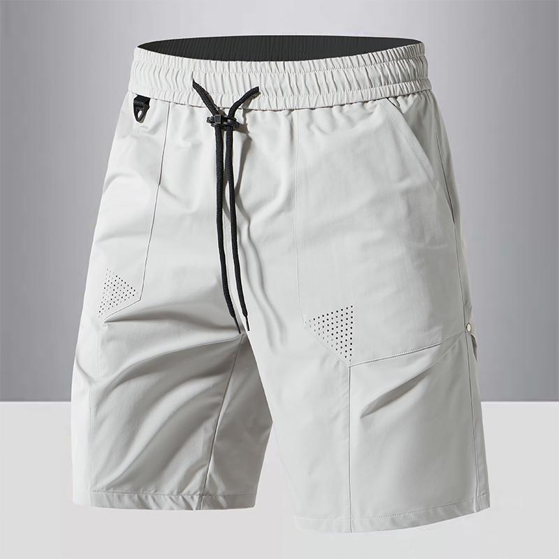 Summer Men's Workwear Shorts, Loose Straight Leg Casual Sports Shorts, Versatile Cropped Shorts