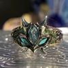 Game Genshin Impact Xiao Cosplay Ring Bane of All Evil Yaksha's Mask Unisex Design Rings Accessories Jewelry Gifts
