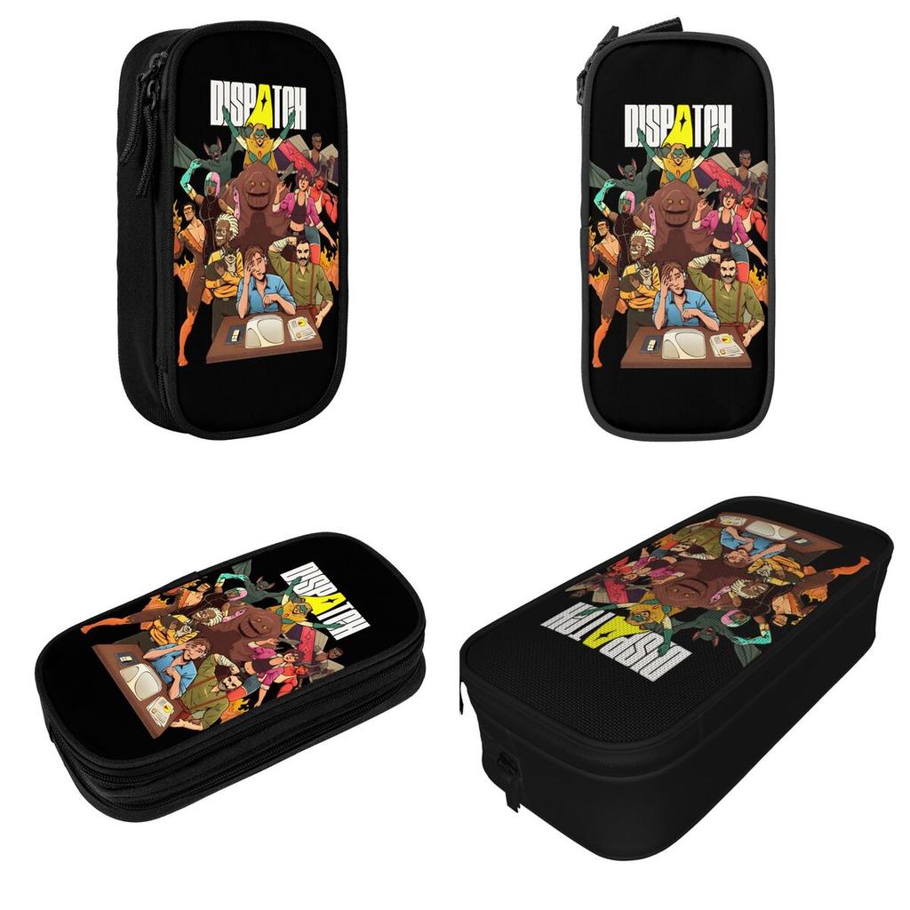 Vintage Game Dispatch Game Pencil Case Double Layer Large-capacity Kids Pencil Box Perfect Gifts