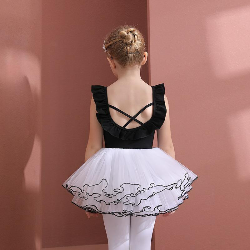 Dětské taneční oblečení, Letní dívčí cvičební oblečení, Bavlněné dětské baletní sukně, Dívčí taneční sukně, Taneční oblečení