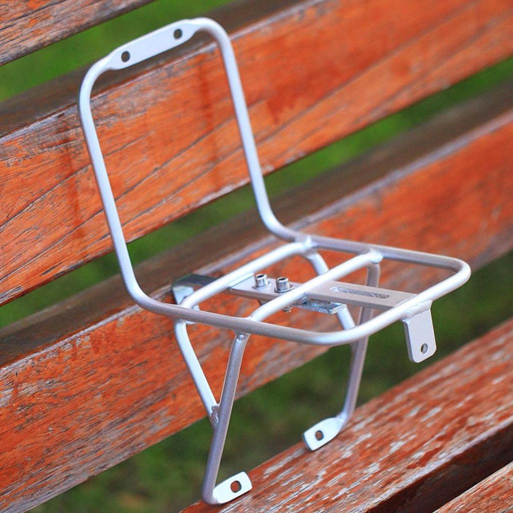 Bike Aluminum Alloy Front Fork Rack Luggage Rack Holder Stand Carrying Trunk for 20" Mountain Bike Riding Long Distance Cycle