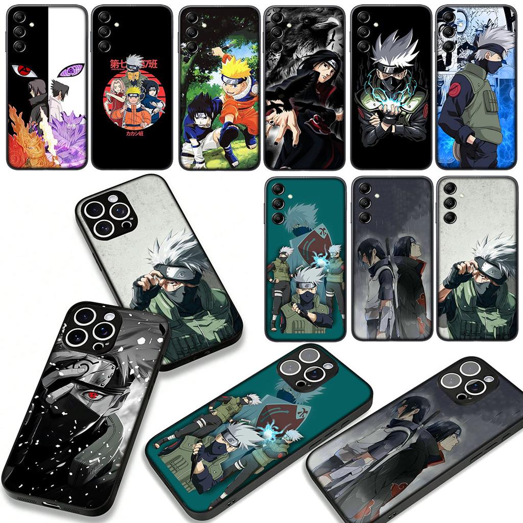 Cover for Samsung Galaxy S25 S23 S22 S24 FE Ultra Plus A56 A05 A06 A15 A16 A57 S7 Edge Case Narutos Kakashi Sasuke Uchiha Itachi