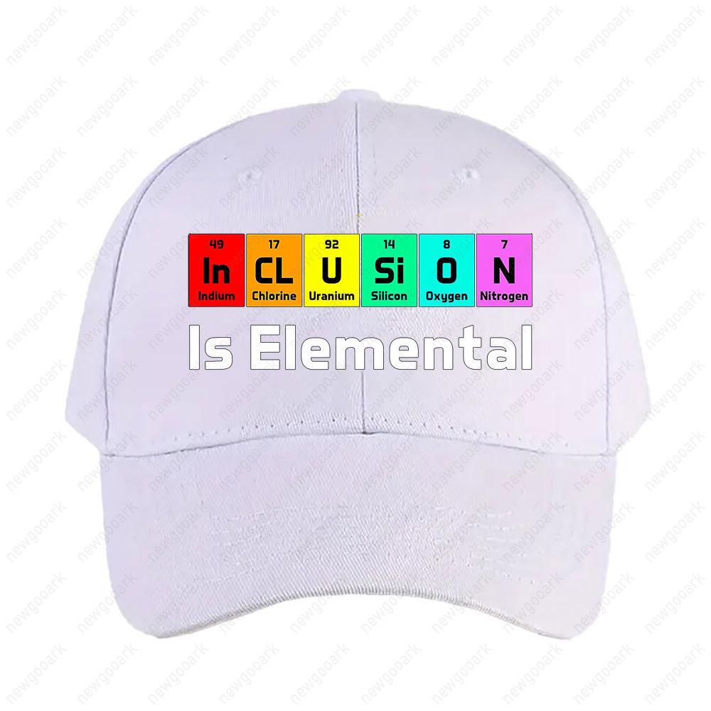 Inclusion Is EleUnisextal LGBT Flag Gay Pride Cap Women Unisex Adult Peaked Hat Casual Adjustable Printed Baseball Caps Trucker Cap