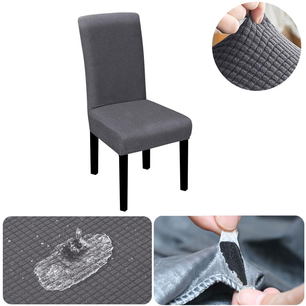 Waterproof Elastic Chair Cover For Dining Room Universal Kitchen Wedding Hotel Banquet Restaurant Anti-dirty Seat Chair Covers