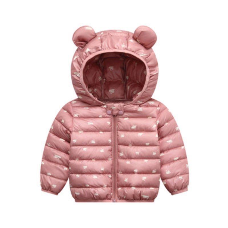 

Куртки из пуха и хлопка для детей Куртки из пуха и хлопка для мальчиков и девочек Теплые куртки на осень и зиму 120 розовый